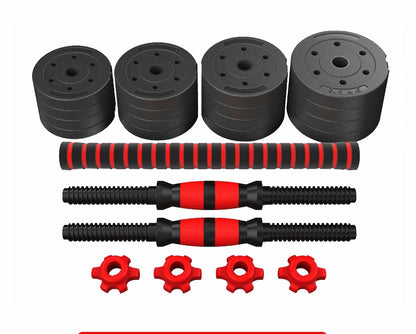 Adjustable And Removable Rubber-coated Cement For Household Fitness Dumbbells