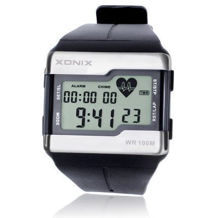 Men's Waterproof Electronic Watch With Luminous Heart Rate Heart Rate