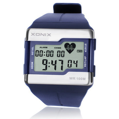 Men's Waterproof Electronic Watch With Luminous Heart Rate Heart Rate